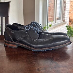Lloyd Black Leather Men's Shoes